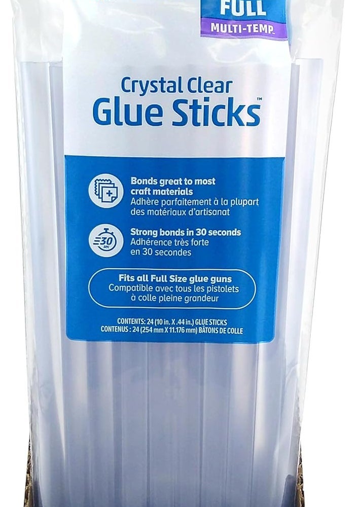 Adtech Crystal Clear Hot Glue Gun Sticks - 24 Full Size Craft Glue Sticks, 10" Long, 0.44" Diameter - Image 4